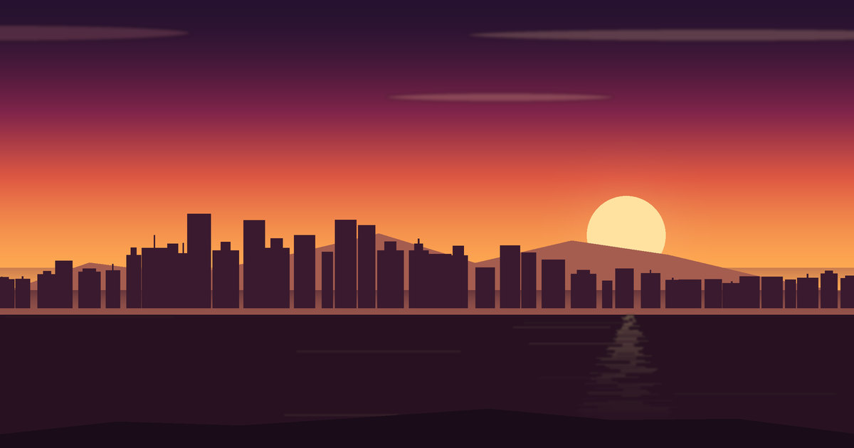 Vista ilustrada de Albuquerque