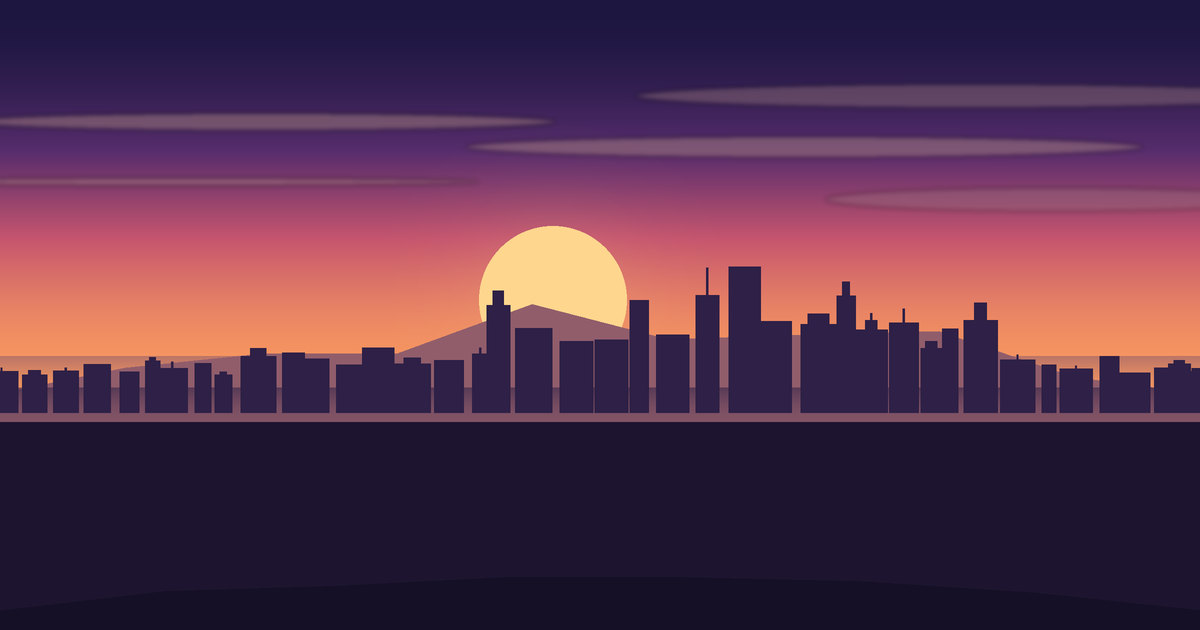 Illustrierte Ansicht von Atlanta
