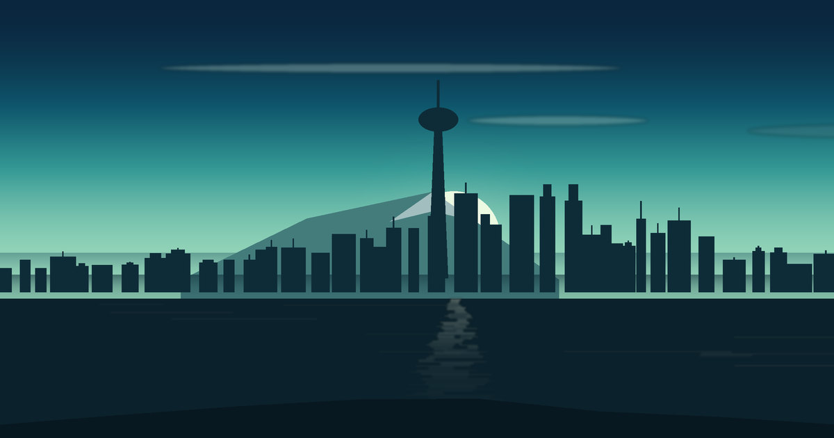 Illustrated view of Auckland