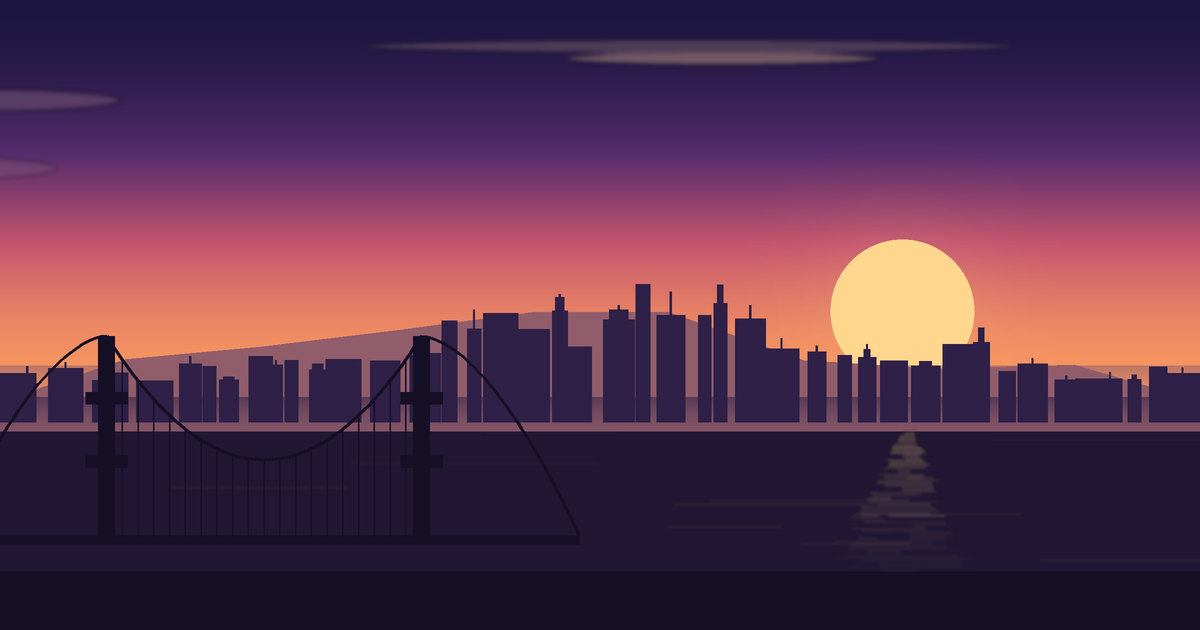 Vista ilustrada de Lisbon