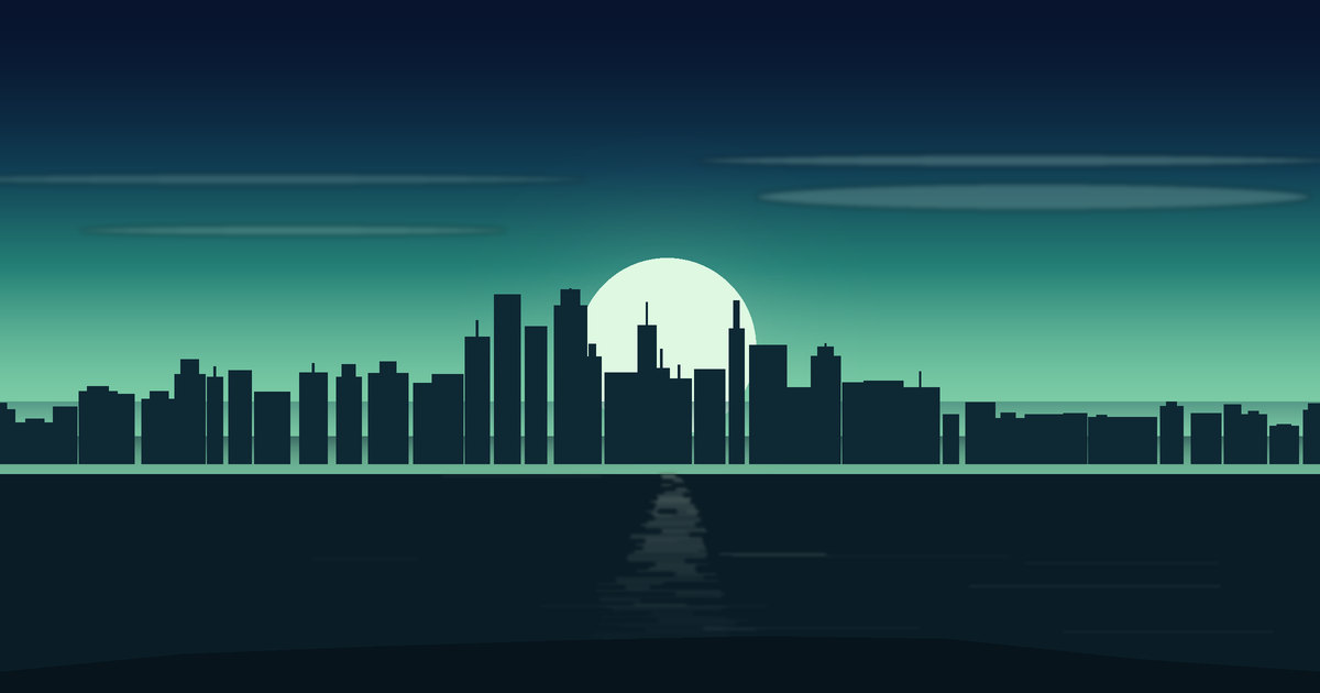 Illustrated view of Minneapolis