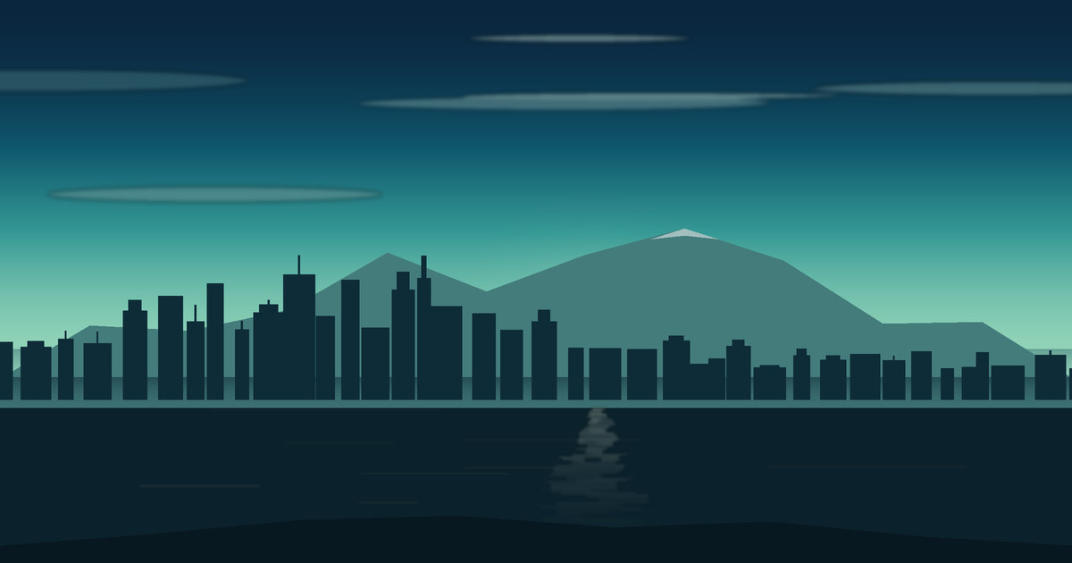 Oklahoma City的插画景观