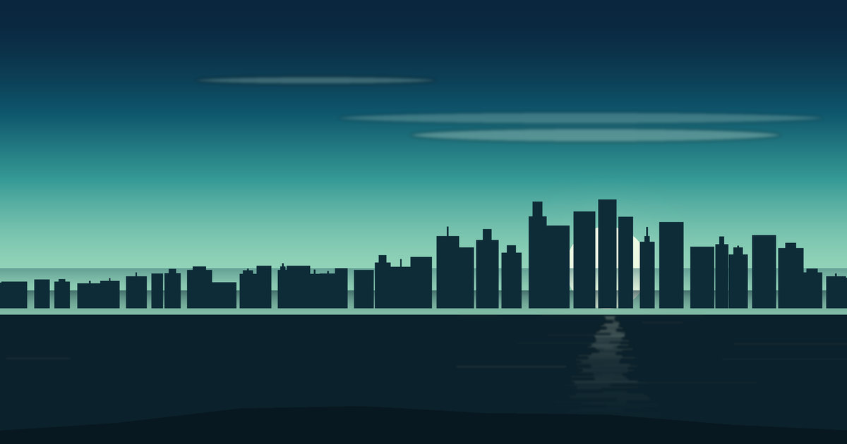 Vista ilustrada de Rotterdam